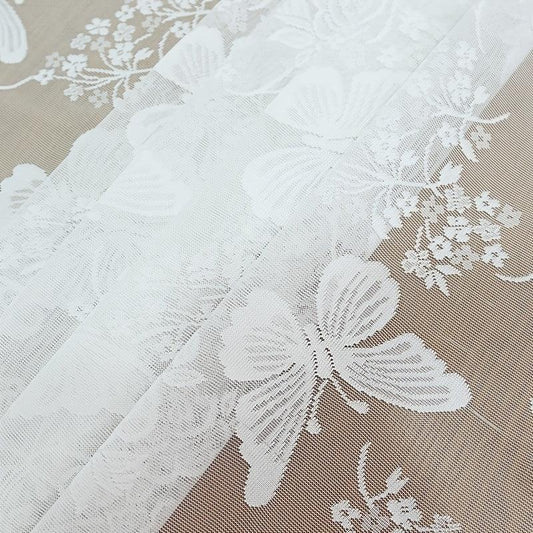 Butterfly Flower Lace Curtain for Home Decoration