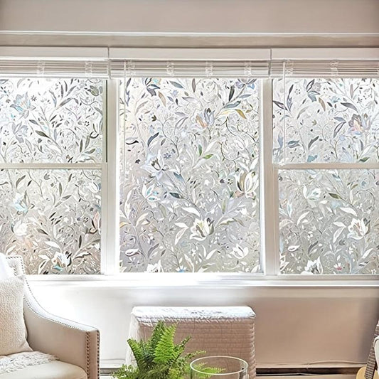 3D Tulip Glass Window Sticker Privacy Protection Self Adhesive Decal