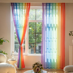 Colorful Gradient Curtains For Bedroom and Living Room