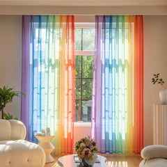 Colorful Gradient Curtains For Bedroom and Living Room