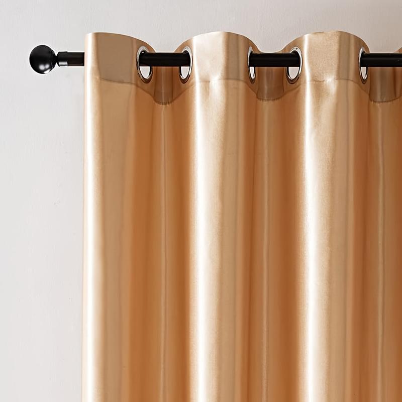 Soft Dust proof Curtain Solid Curtains for Living Room Bedroom Kitchen Bathroom