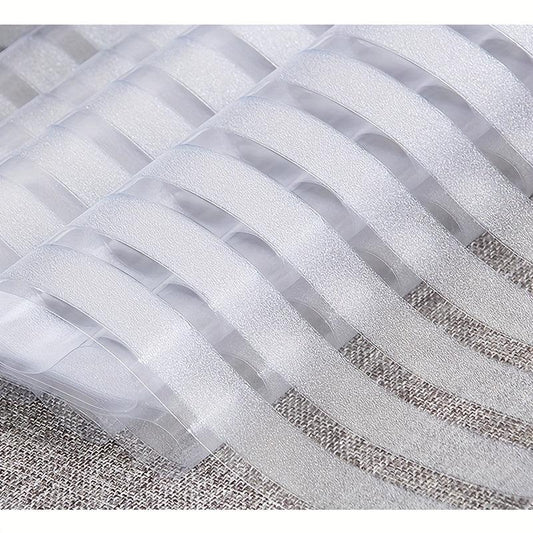 Privacy Window Film Stripe Patterns Self Adhesive Glass Film