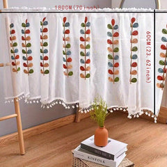 American Minimalist Partition Curtain Short Curtain For Cabinet