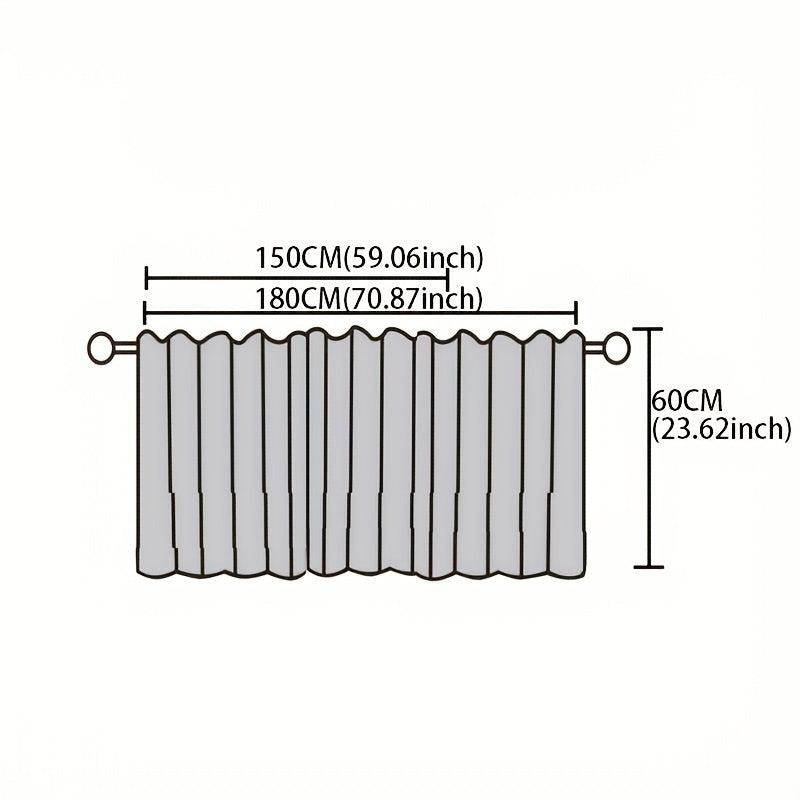 American Minimalist Partition Curtain Short Curtain For Cabinet