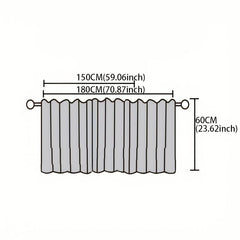 American Minimalist Partition Curtain Short Curtain For Cabinet