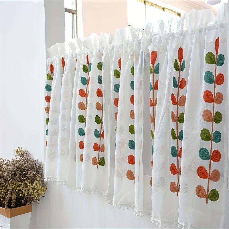 American Minimalist Partition Curtain Short Curtain For Cabinet