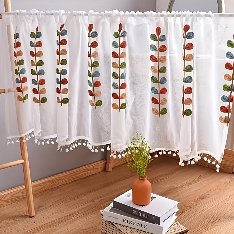 American Minimalist Partition Curtain Short Curtain For Cabinet