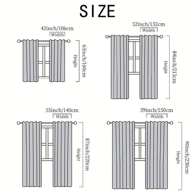 Geometric Print Blackout Curtains - Home Decor