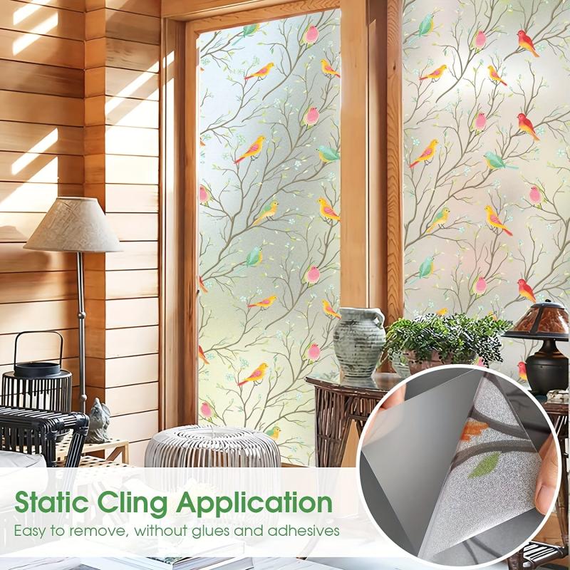 Stained Glass Window Film Privacy & Sun Blocking