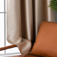 Blackout Curtain Rod Pocket Curtain for Home Decor