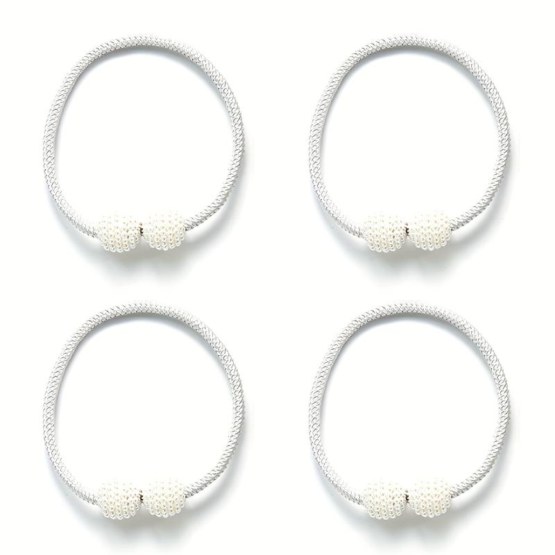 Magnetic Curtain Tiebacks Faux Pearl Ball Decorative Home Curtain Buckle