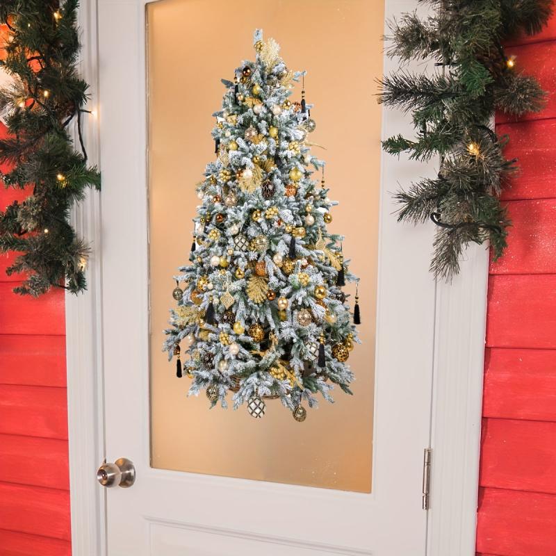 Christmas Tree Window Film Stickers - Winter Home Decoration