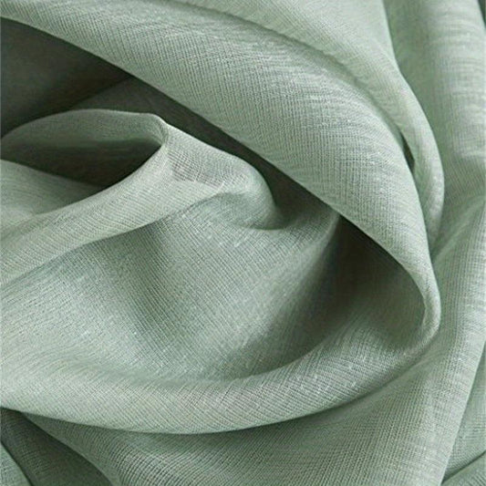 1pc Voile Curtain with Grommet Top for Home Decor