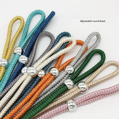 Acrylic Bead Curtain Strap Adjustable Drawstring Rope
