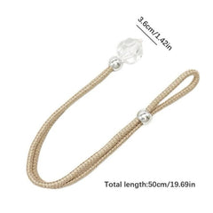Acrylic Bead Curtain Strap Adjustable Drawstring Rope