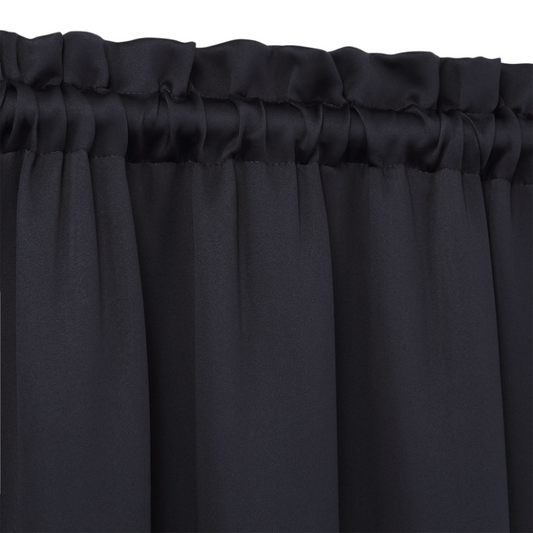 2pcs Blackout Curtains Thermal Insulated Short Kitchen Curtains 25x36 Inches