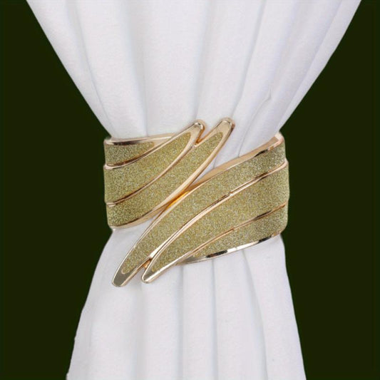 Alloy Window Curtain Tieback Straps With Metal Diamond Model