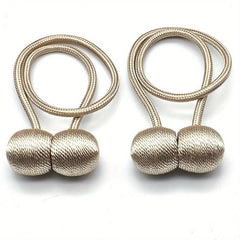 2pcs Magnetic Curtain Tiebacks Modern Curtain Strap Punch Installation