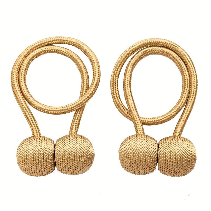 2pcs Magnetic Curtain Tiebacks Modern Curtain Strap Punch Installation