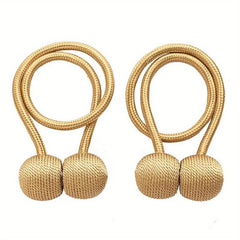 2pcs Magnetic Curtain Tiebacks Modern Curtain Strap Punch Installation