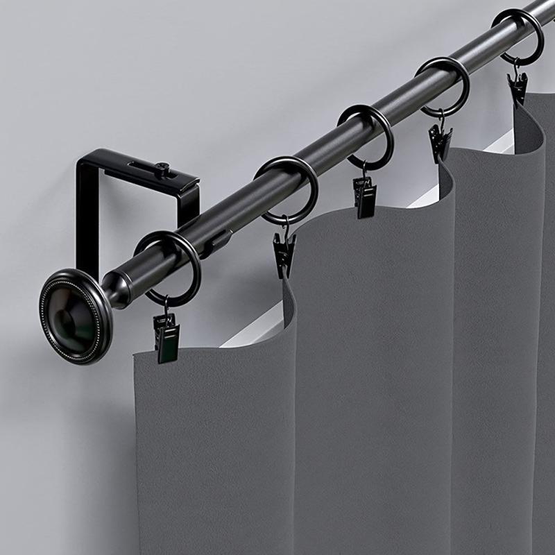 12 Pack Metal Curtain Rings Clips - Durable Drapery Rings for Easy Hanging