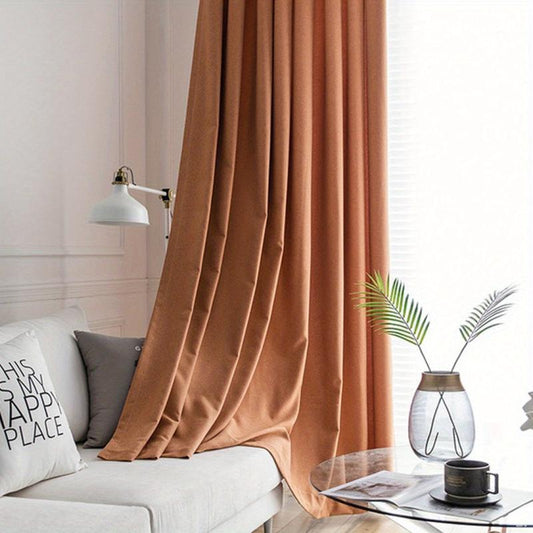 Solid Blackout Curtain for Room Decor