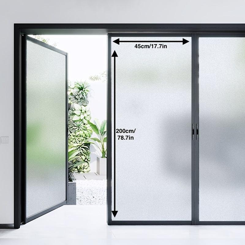 Frosted Opaque Privacy Window Film Static Cling Anti UV Glass