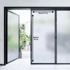 Frosted Opaque Privacy Window Film Static Cling Anti UV Glass