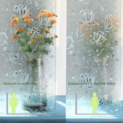 Anti Peep Tulip Glass Window Film Transparent UV Protective Stickers