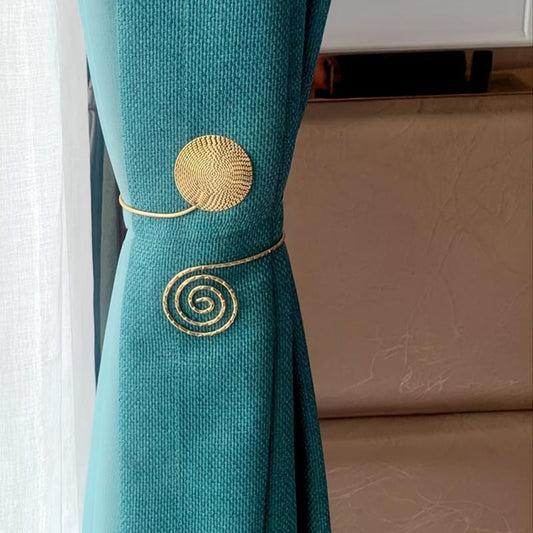 1pc Metal Curtain Tie for Living Room Bedroom Decoration