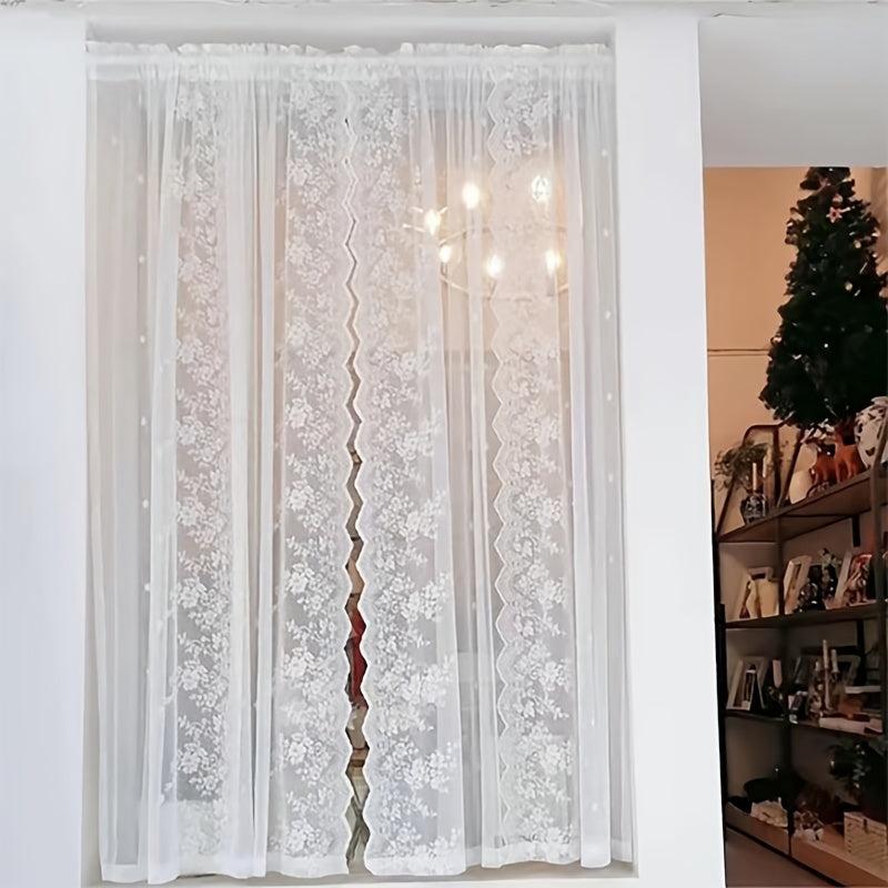 French Dream Lace Curtain Rod Pocket Curtain