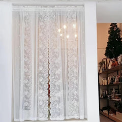 French Dream Lace Curtain Rod Pocket Curtain