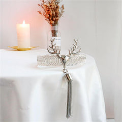 Deer Decor Metal Curtain Tieback