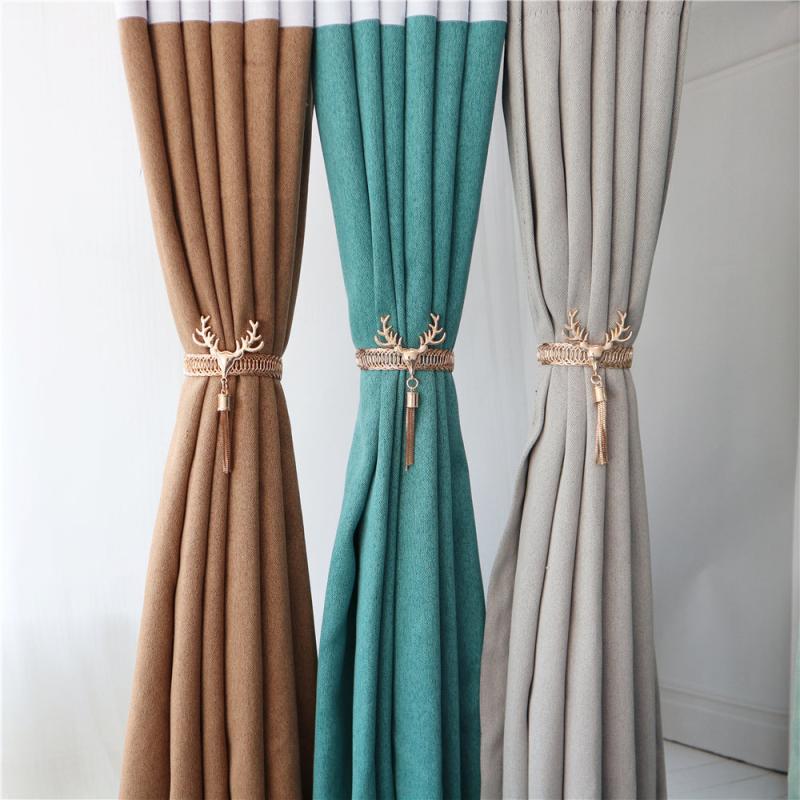Deer Decor Metal Curtain Tieback