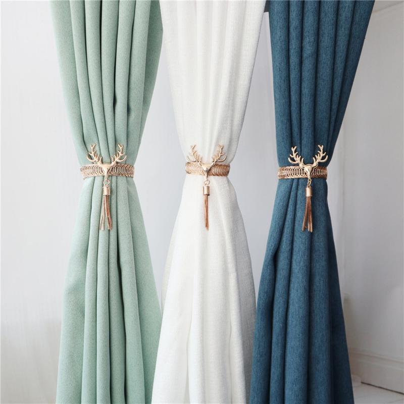 Deer Decor Metal Curtain Tieback