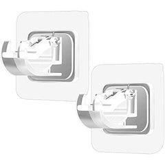 No Drill Curtain Rod Holders, Set of 8, Self-Adhesive Hooks