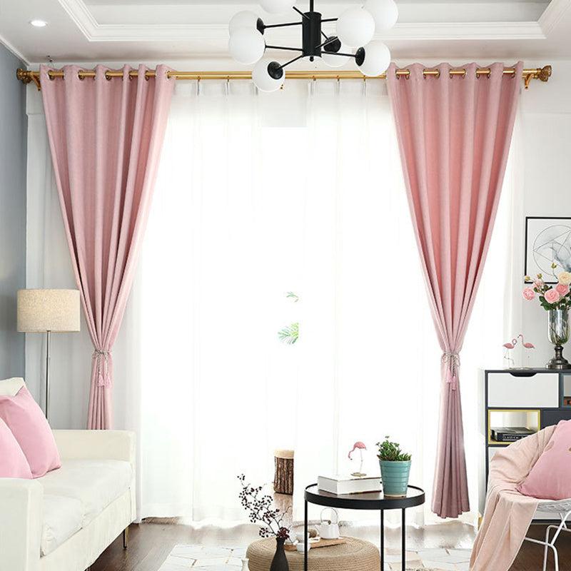 Pink Modern UV Resistant Curtains