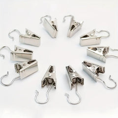 20pcs Stainless Steel Curtain Clips for Easy Hanging and Storage
