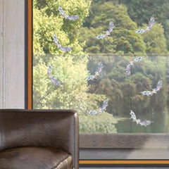10pcs Bat Window Stickers Suncatcher Halloween Bat Glass Decal