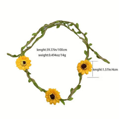 Sunflower Boho Curtain Tieback - Adjustment and Stylish