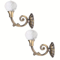 2pcs Metal Curtain Hooks Wall Mounted Curtain Tieback Holders