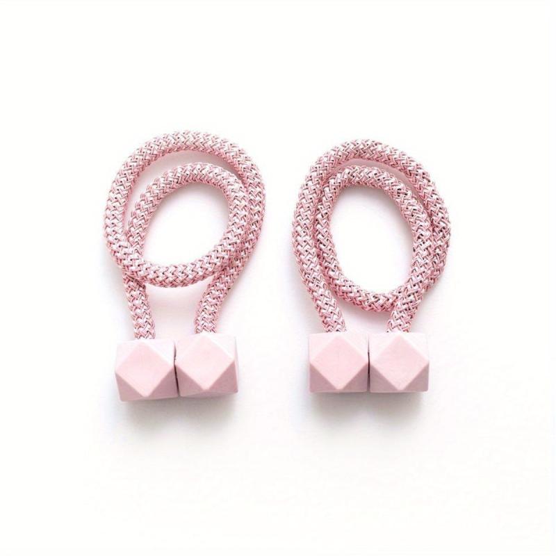 2pcs Magnetic Curtain Tiebacks Holdbacks for Window Home Bedroom Office Decor