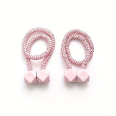 2pcs Magnetic Curtain Tiebacks Holdbacks for Window Home Bedroom Office Decor