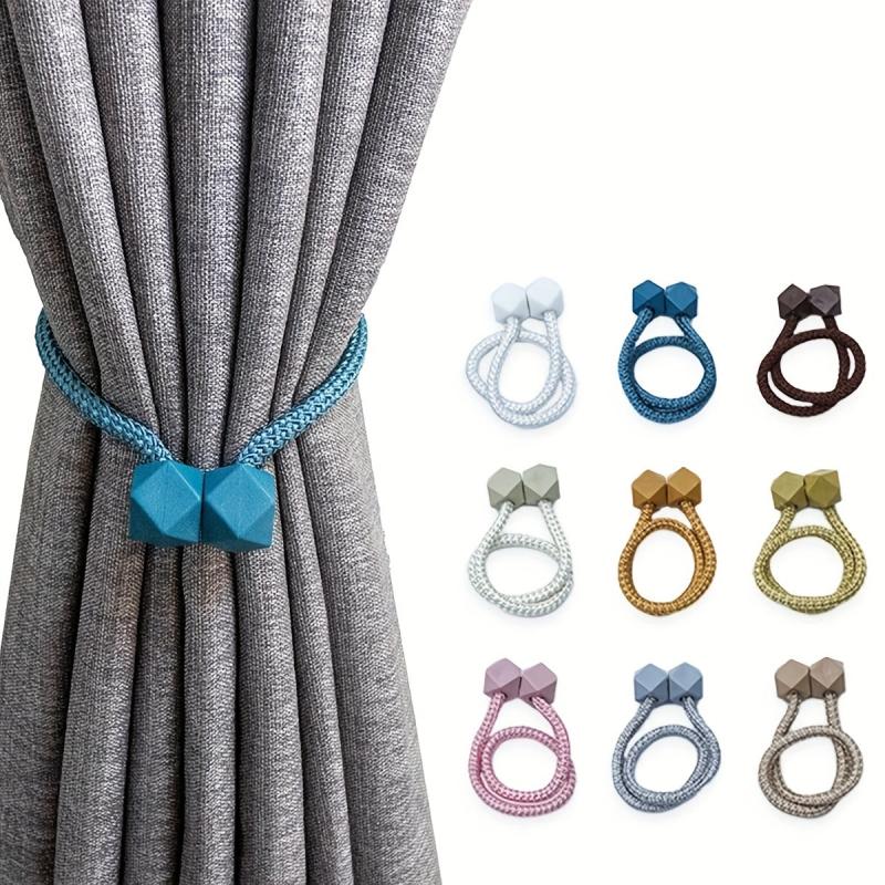 2pcs Magnetic Curtain Tiebacks Holdbacks for Window Home Bedroom Office Decor