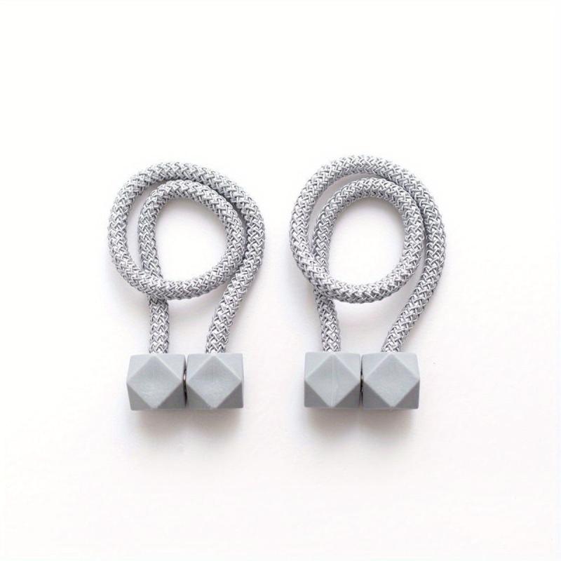 2pcs Magnetic Curtain Tiebacks Holdbacks for Window Home Bedroom Office Decor