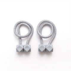 2pcs Magnetic Curtain Tiebacks Holdbacks for Window Home Bedroom Office Decor
