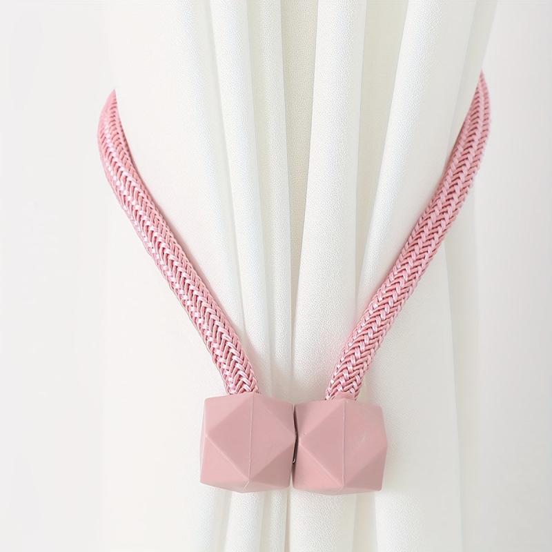 2pcs Magnetic Curtain Tiebacks Holdbacks for Window Home Bedroom Office Decor