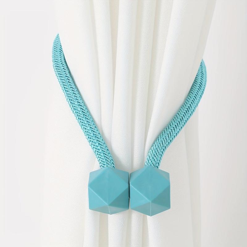 2pcs Magnetic Curtain Tiebacks Holdbacks for Window Home Bedroom Office Decor