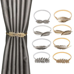 Nordic Metal Spring Straps Tieback Curtain Buckle Elastic Curtain Holdback
