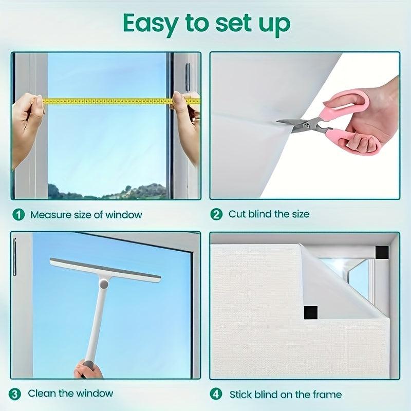 Portable Blackout Curtain Window Cover No Drill Light & UV Block